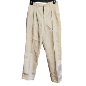 Class Club Retro Khaki Pleated Trousers - Size 14 - Slim/Junior
